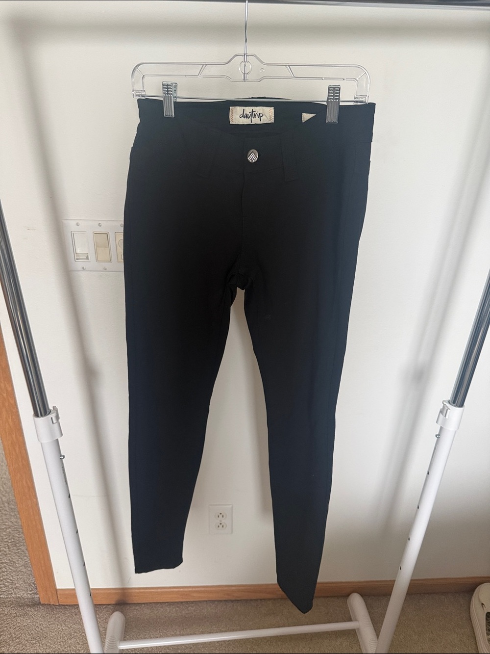 Daytrip Black Slim Straight Chinos